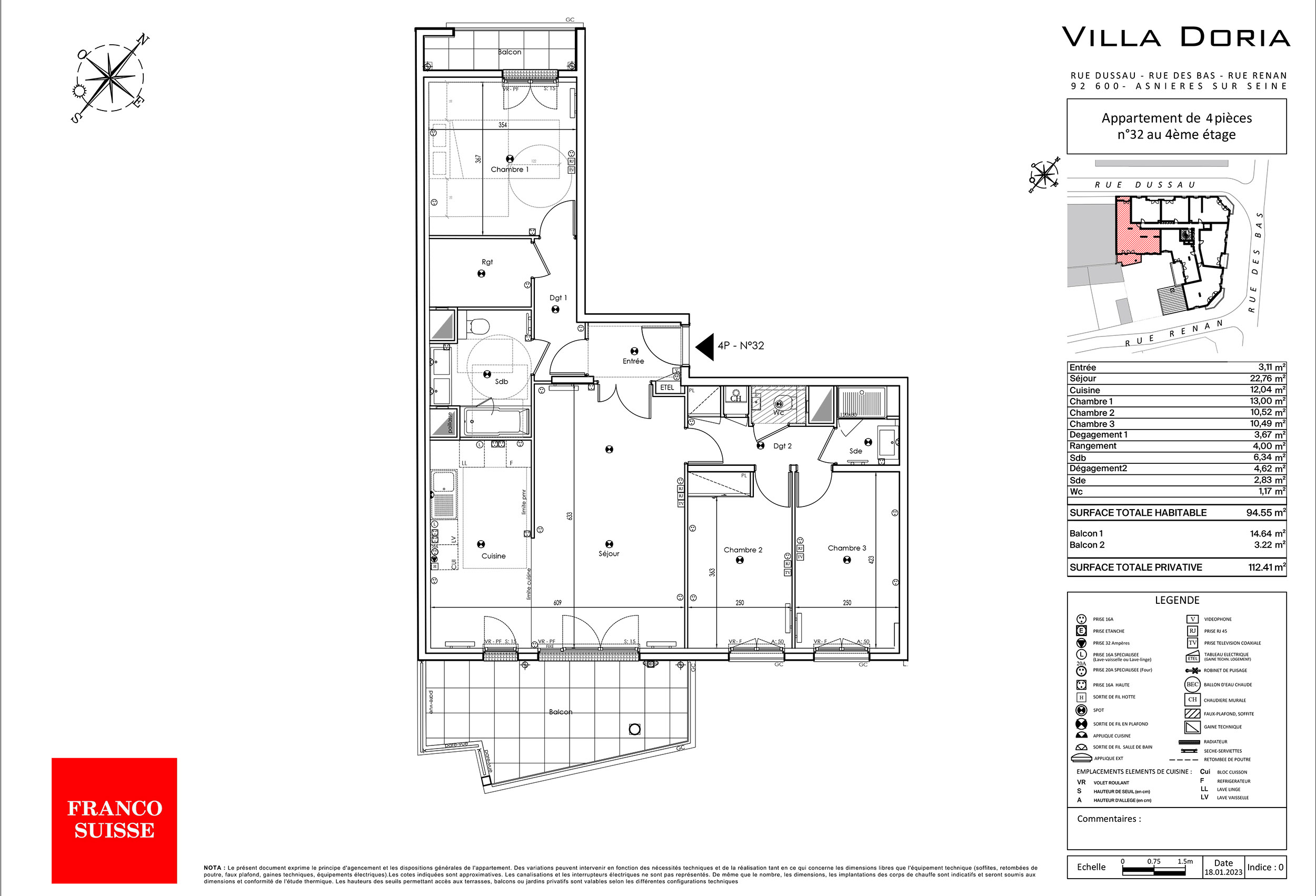 Asnières - Villa Doria - Lot 32